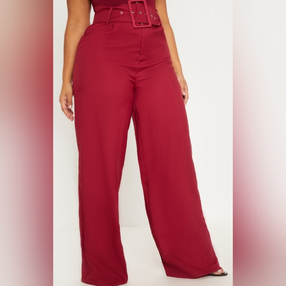 PLT Plus Size Wide leg High Waist Pants